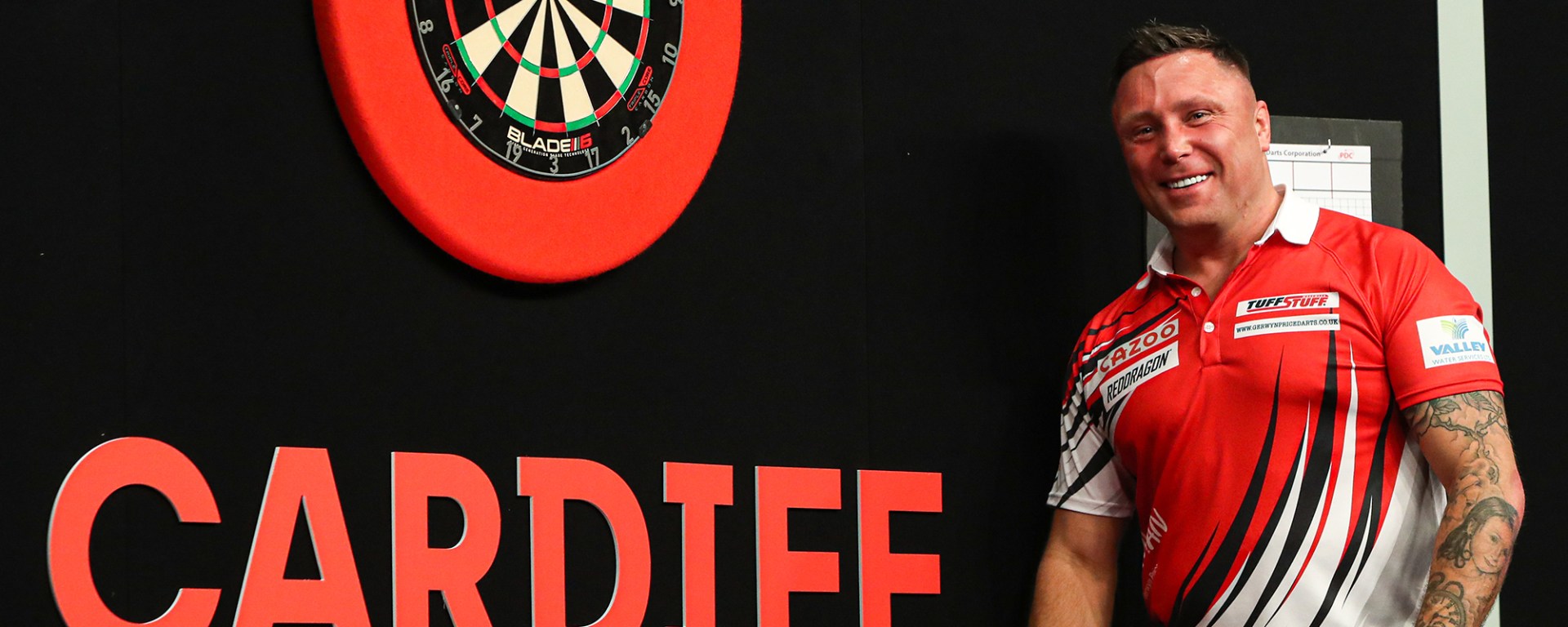 Darts, PDC, Premier League, 2023, Cardiff, Gerwyn Price, Winmau Dart Board