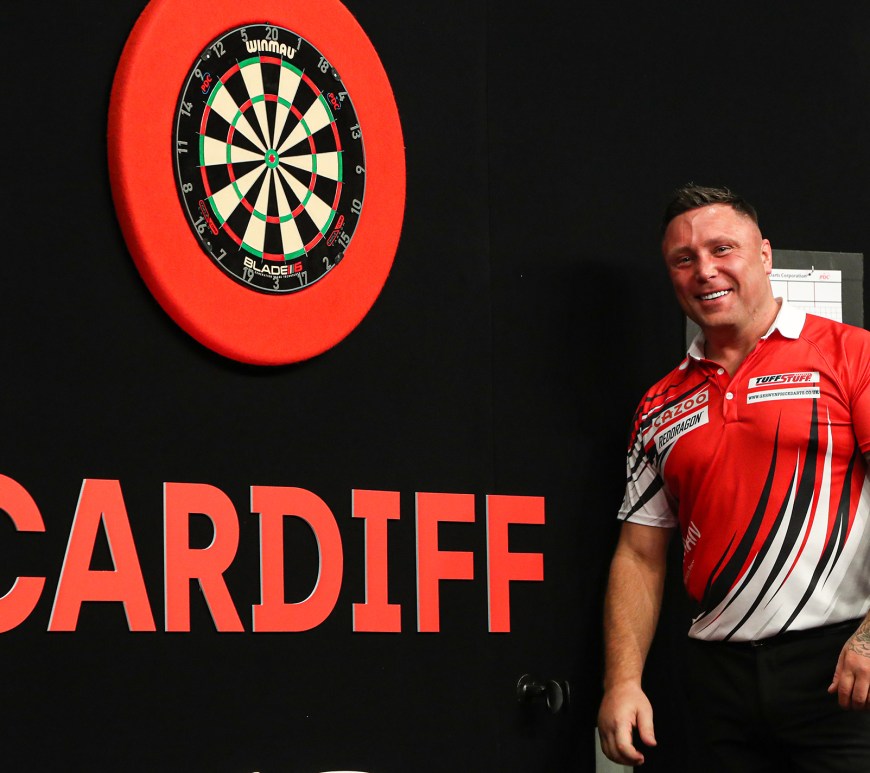Darts, PDC, Premier League, 2023, Cardiff, Gerwyn Price, Winmau Dart Board
